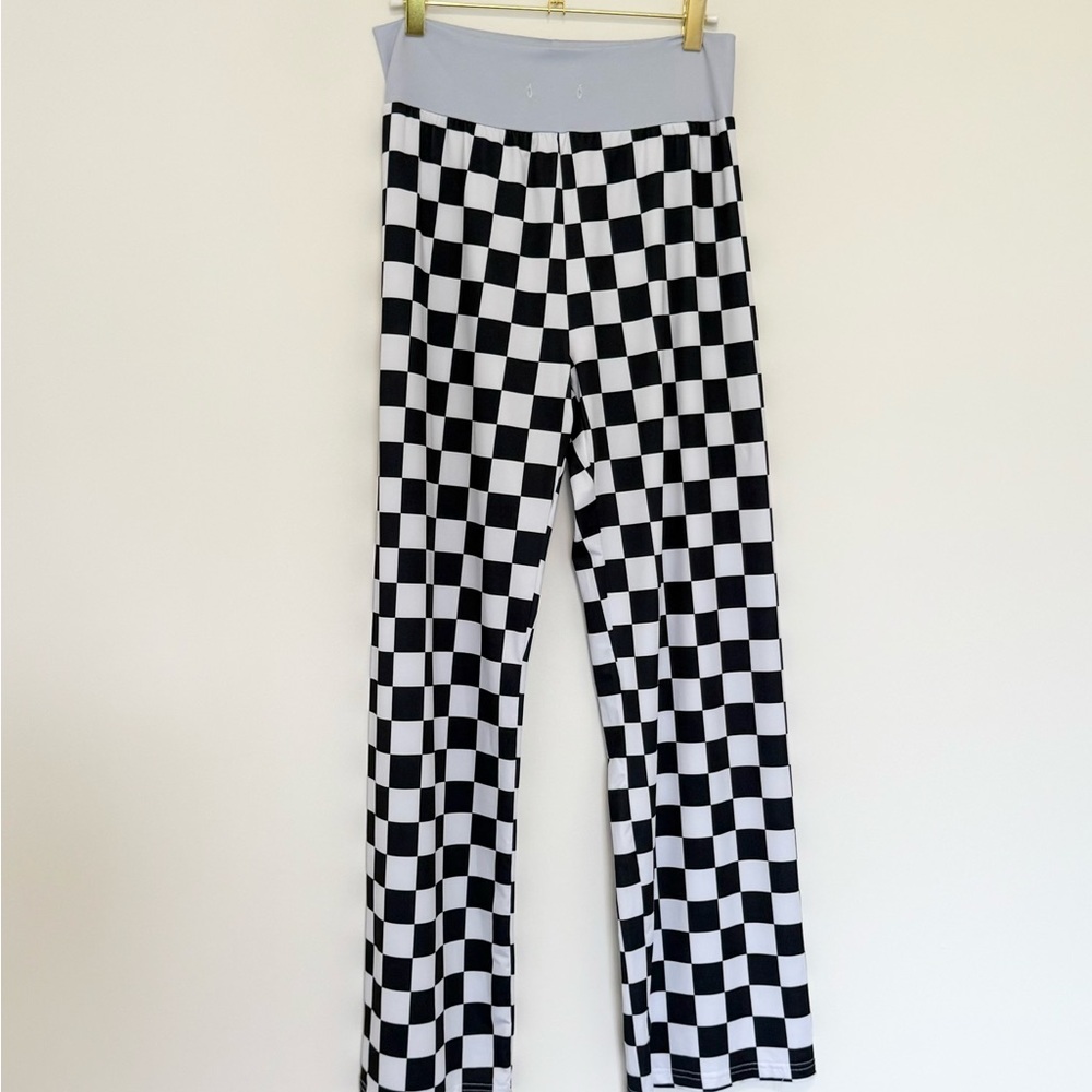 Black and White Checkered Pants